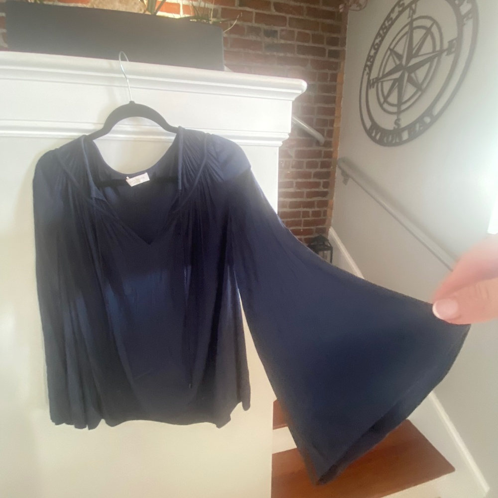 Fun Bell Sleeve Silk Ramy Brook Blouse